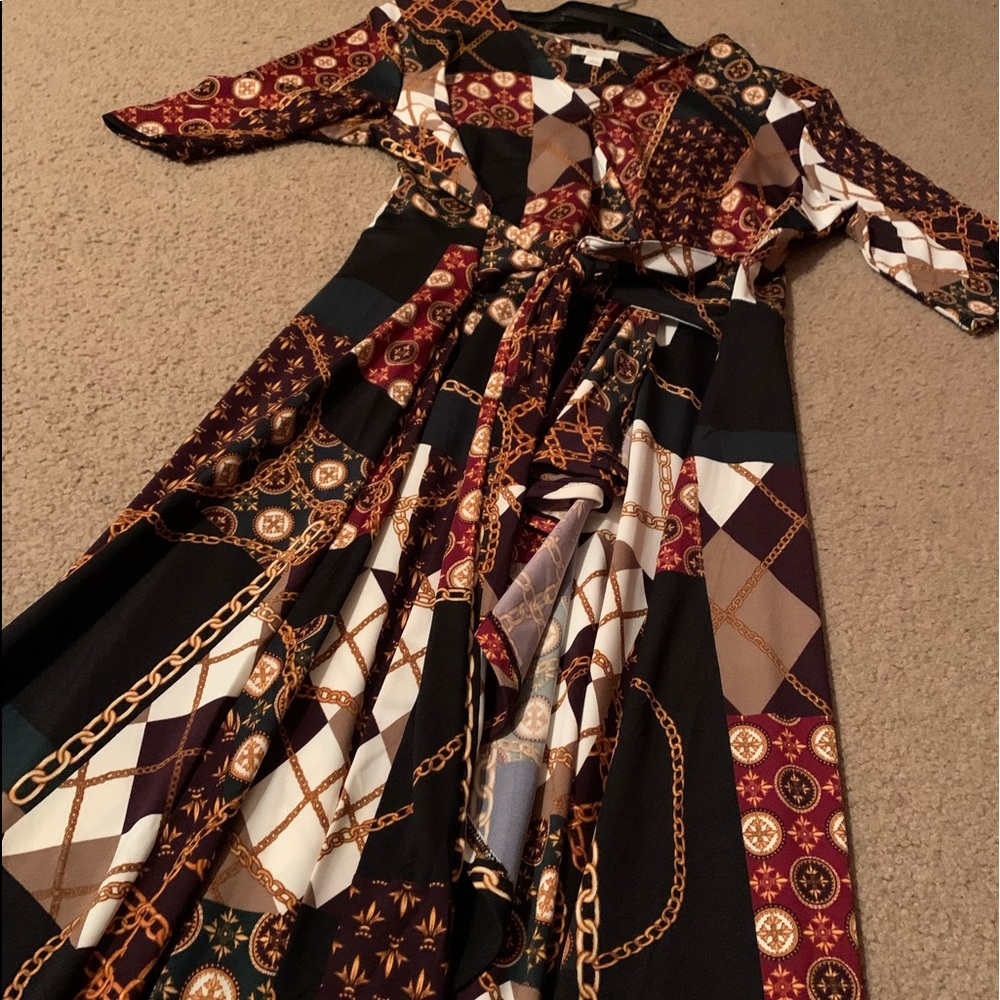 Large Est. 1946 fitted dress